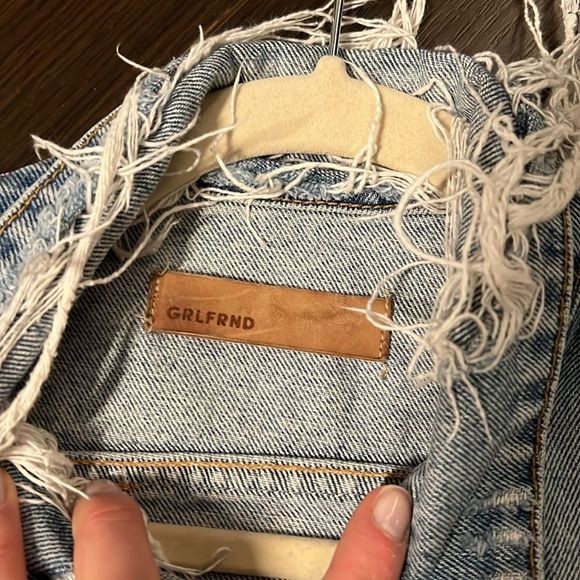 GRLFRND Cara Cropped Denim Jacket, Medium - Picture 8 of 10